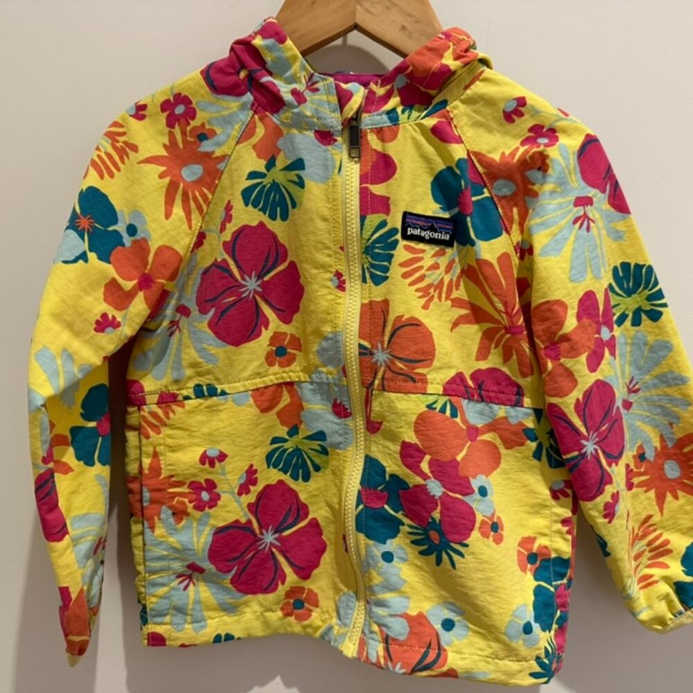 Patagonia 18 months Hibiscus Print Windbreaker